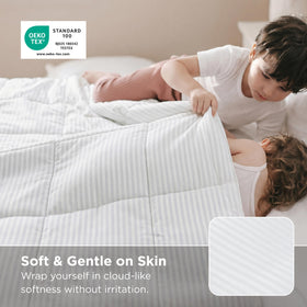 Bedsure eight corner tabs keep the duvet cover secure for a smooth bed.