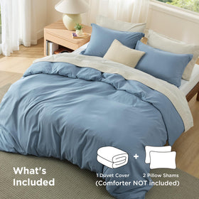 Bedsure duvet cover eight corner ties securing duvet inserts.