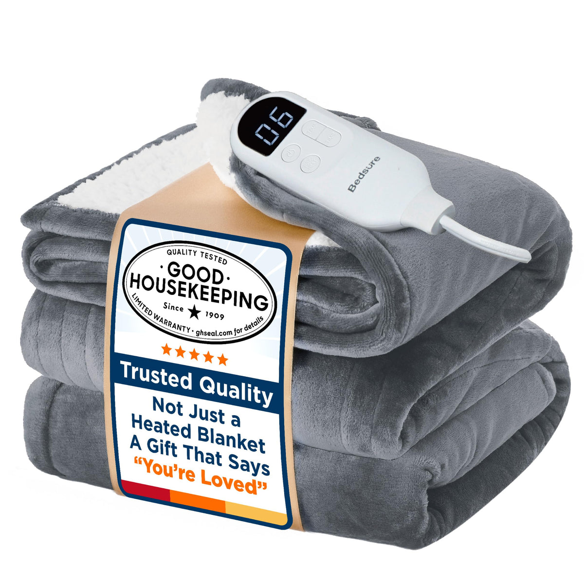 Bedsure electric blanket full size with preheat function for instantly cozy evenings
