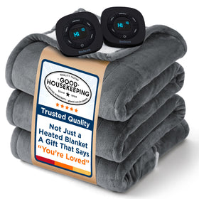 Bedsure electric blanket queen dual-control layout for customized warmth.