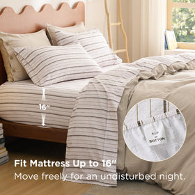 Bedsure pillowcases with envelope closure keep pillows secure and neatly tucked.