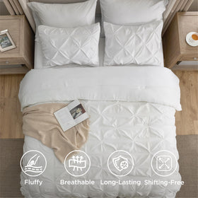 Bedsure fade-resistant microfiber resists pilling and shrinking after multiple washes.