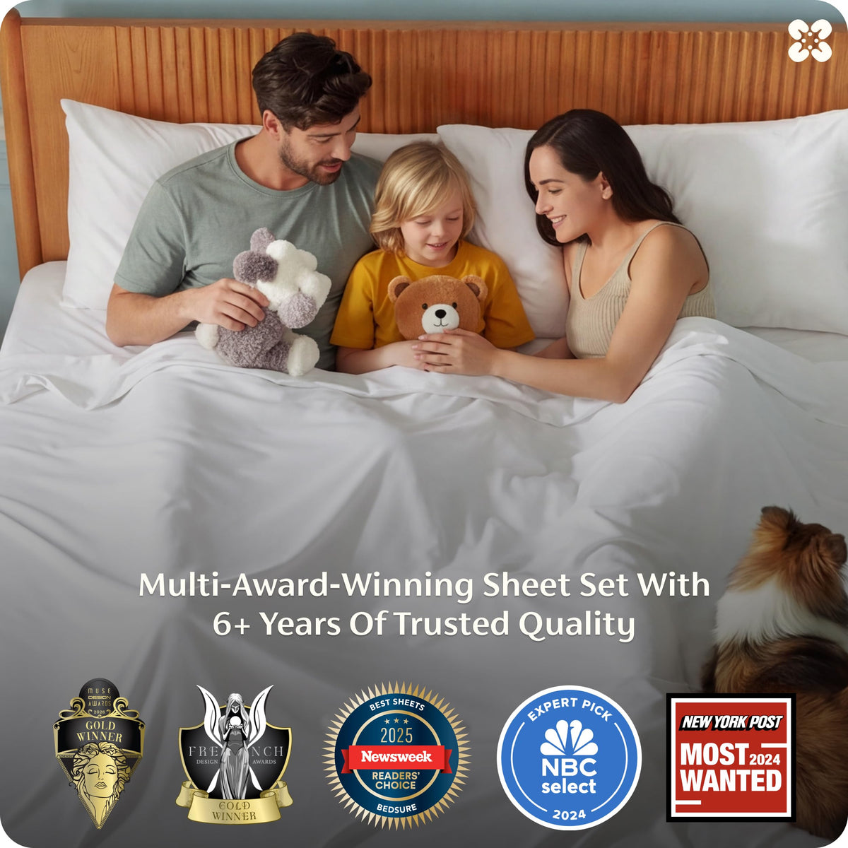 Bedsure fitted sheet 54x75 with 16-inch pocket for secure deep fit
