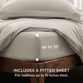 Bedsure fitted sheet 60x80 with 15-inch depth fits thick mattresses securely.