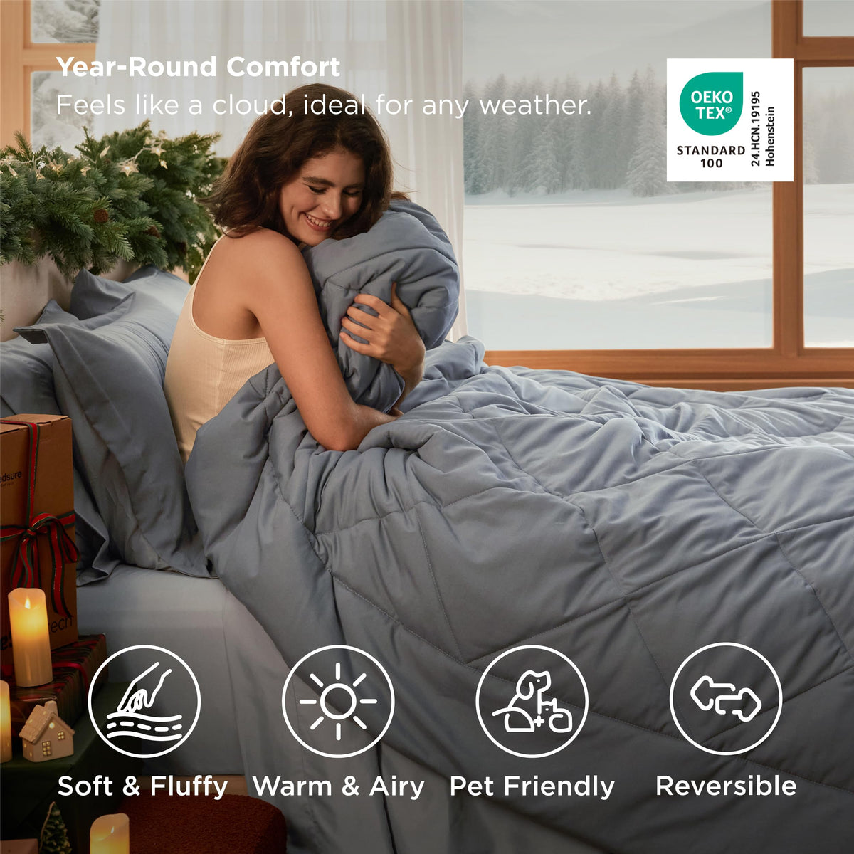 Bedsure fitted sheet pocket for 14 inch mattress in use