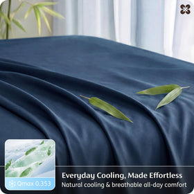 Bedsure flat sheet measures 81 by 96 inches for ample coverage.