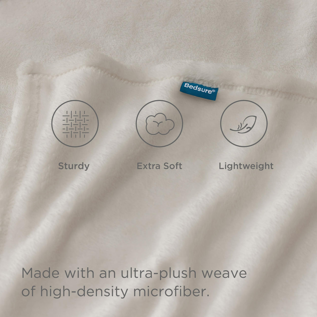 Bedsure fleece blanket queen with reinforced stitching for durability