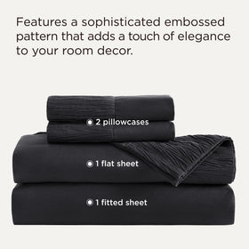 Bedsure full sheet flat sheet 81x96 for roomy, plush sleeping comfort.