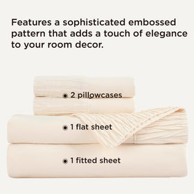 Bedsure fitted sheet deep-pocket close-up showing secure elastic fit
