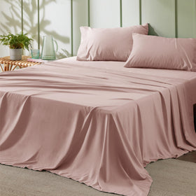 Bedsure full sheet set texture close-up showing silky softness for cool nights