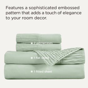 Bedsure fitted sheet 54x75 with deep pockets ensures a secure fit
