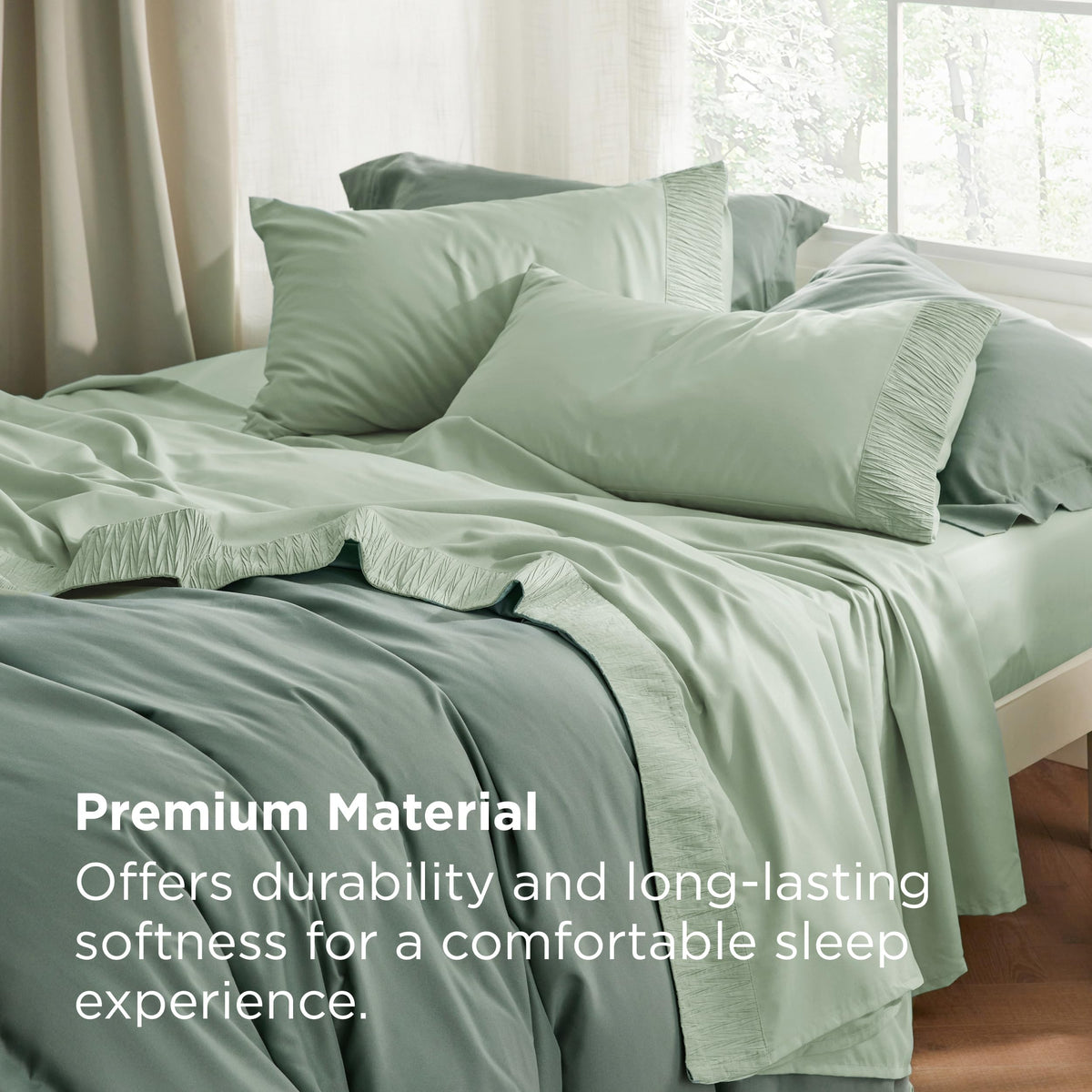 Bedsure microfiber sheets feel soft and breathable for warm sleepers