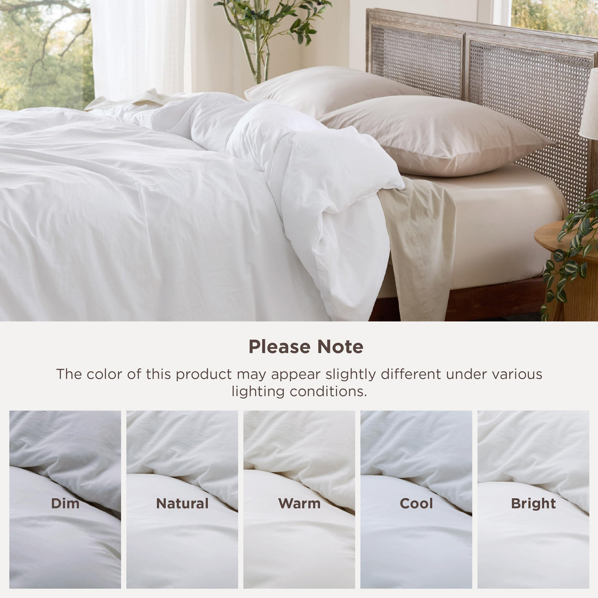 Bedsure duvet cover stitched for durability and long-lasting wear.