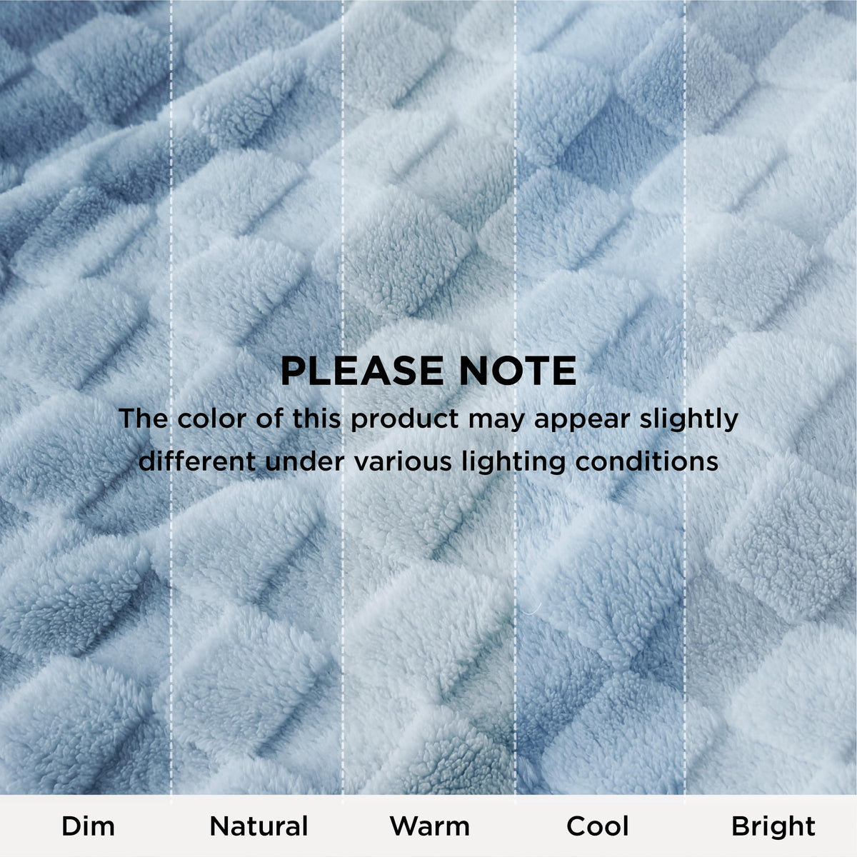Bedsure GentleSoft baby blue throw provides lightweight warmth for year-round use.