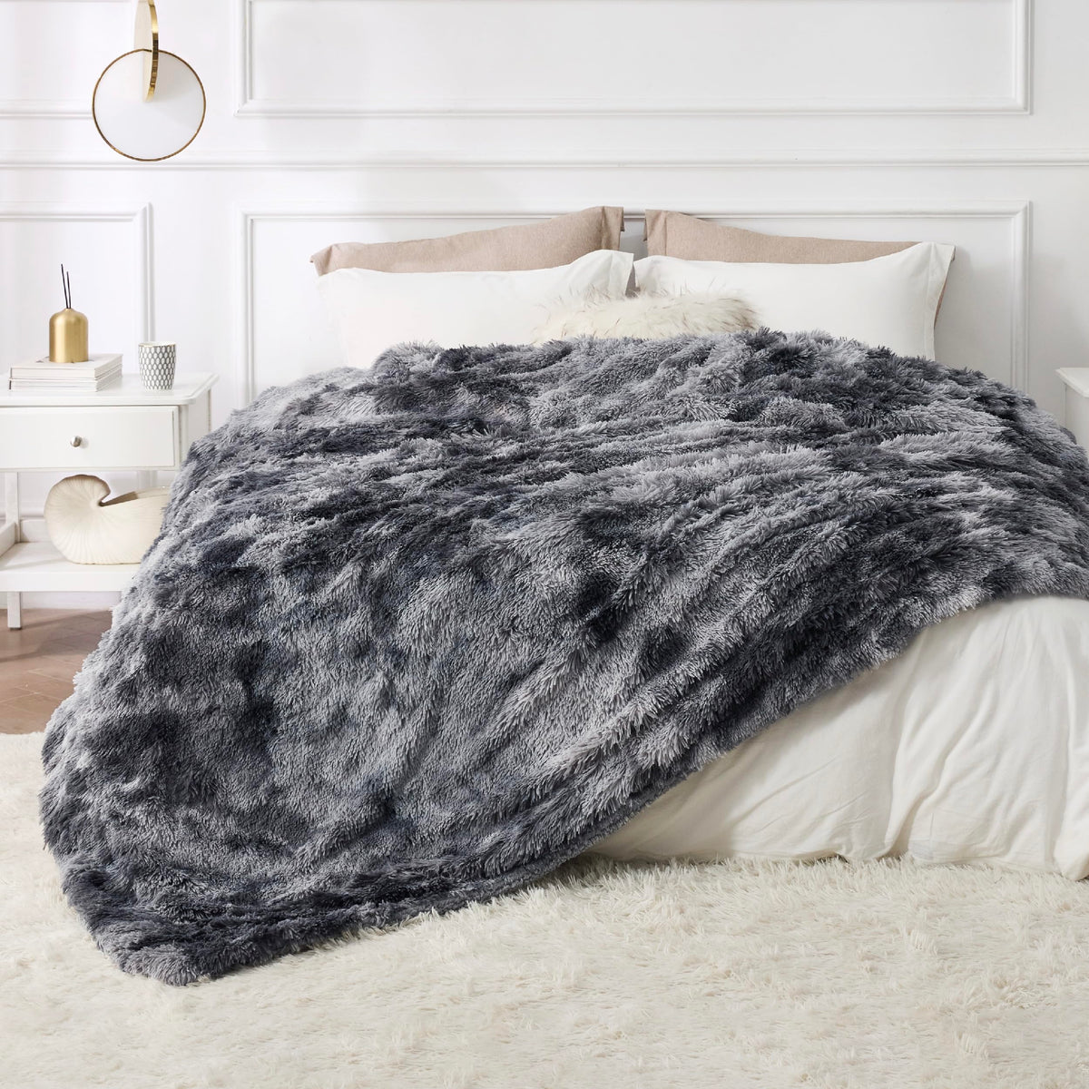 Bedsure GentleSoft bedroom decor drape adding luxurious texture
