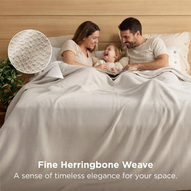 Bedsure GentleSoft blanket on bed-side table complements decor and accessibility.