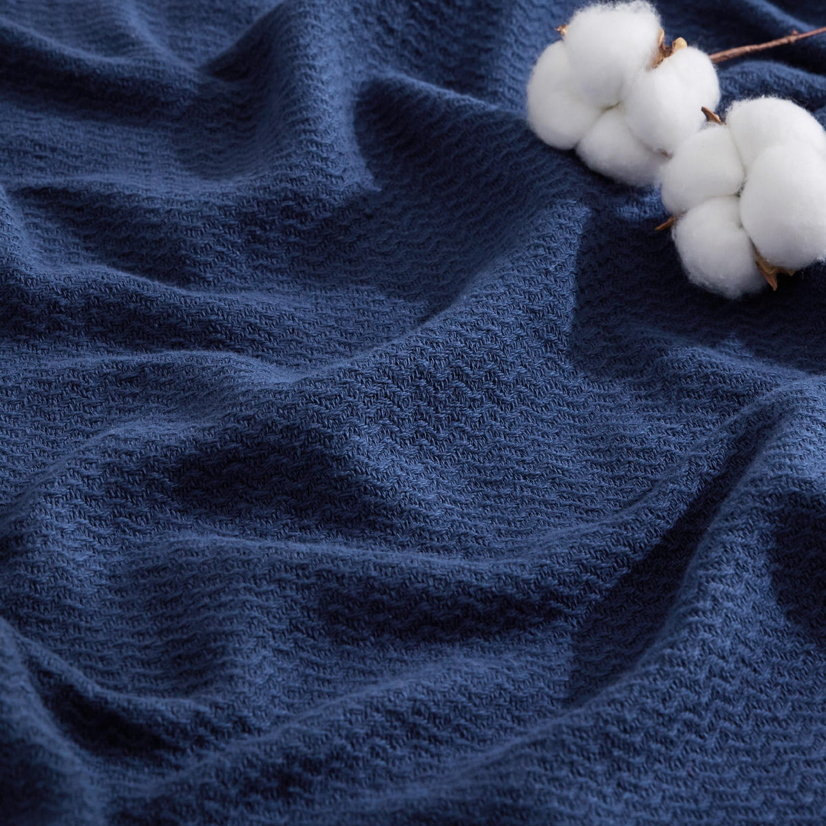 Bedsure GentleSoft blanket closeup texture highlights the fine herringbone weave and everyday softness.