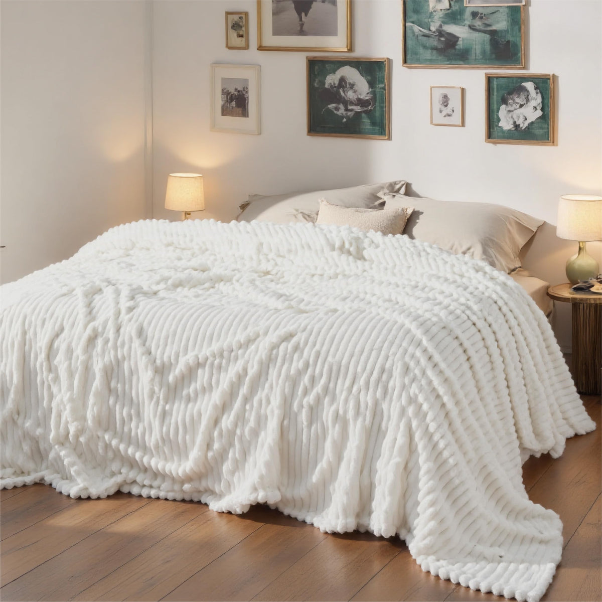 Bedsure GentleSoft blanket gift-ready with plush texture and size.