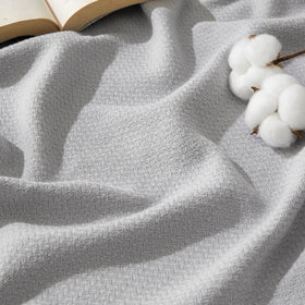 Bedsure GentleSoft blanket with herringbone weave adds timeless texture for cozy layering.