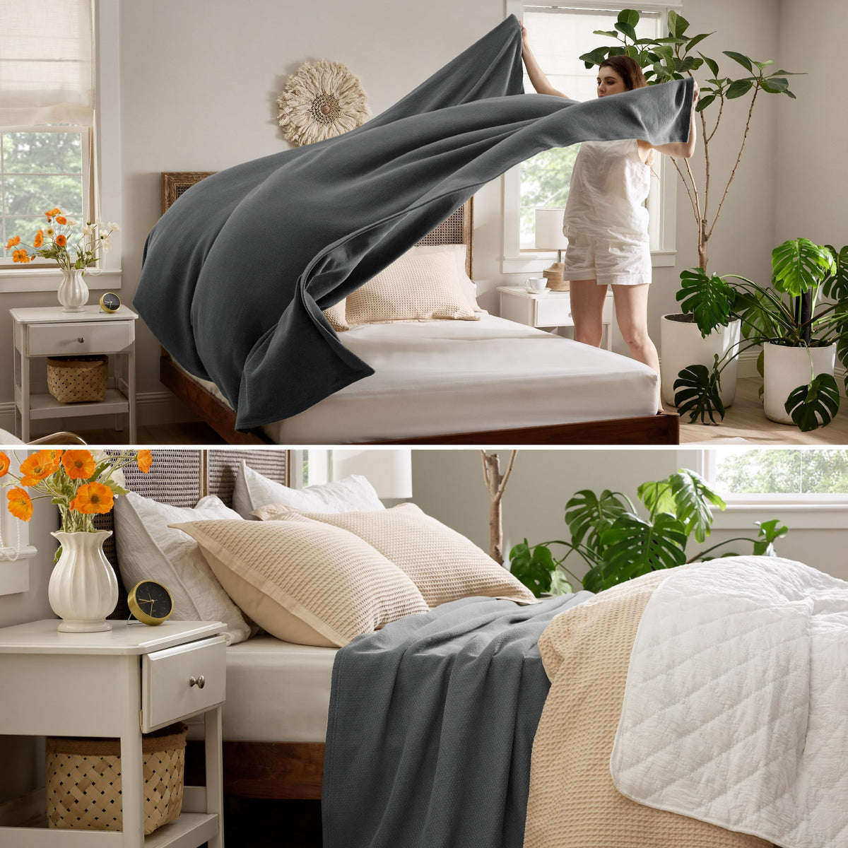 Bedsure GentleSoft blanket texture detail shows natural softness and durability.