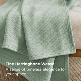 Bedsure GentleSoft cotton close-up emphasizes natural softness and durability for daily use.
