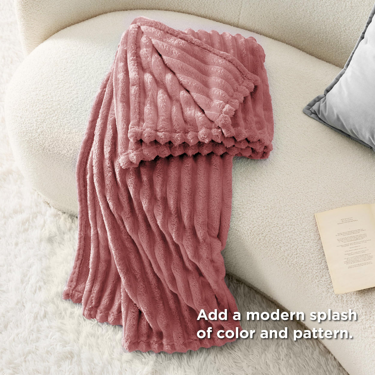 Bedsure GentleSoft cozy throw ideal for binge-watching on the couch.
