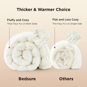 Bedsure Gentlesoft cream blanket on sofa adds cozy luxury