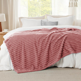 Close-up of Bedsure GentleSoft plush microfiber texture