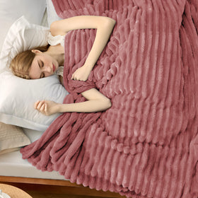Bedsure GentleSoft striped pattern complements modern decor