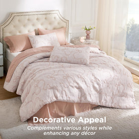 Bedsure GentleSoft fabric close-up highlights breathable, soft texture.