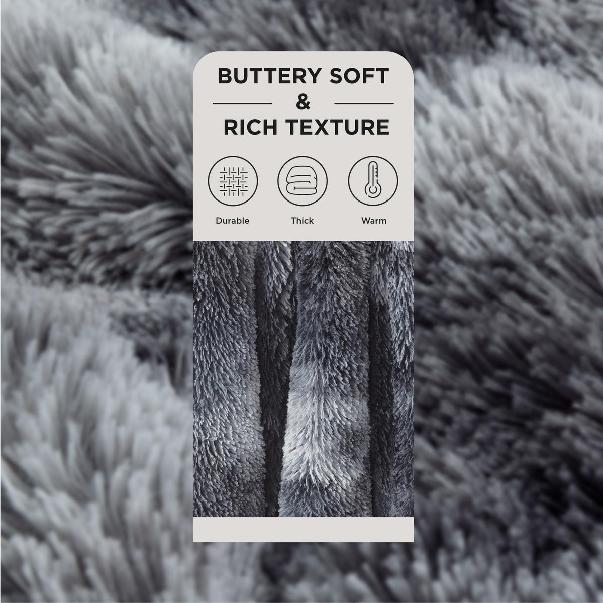 Bedsure GentleSoft faux fur close-up highlighting double-sided softness