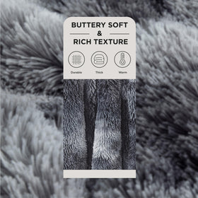 Bedsure GentleSoft faux fur close-up highlighting double-sided softness