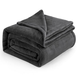 Bedsure GentleSoft fleece blanket closeup fabric shows plush softness and warmth.