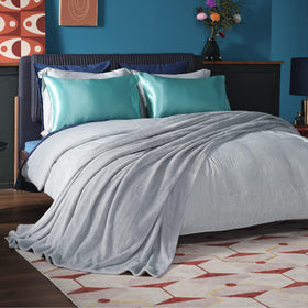 Bedsure GentleSoft fleece blanket close-up highlighting plush texture