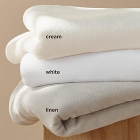 Bedsure GentleSoft fleece blanket on sofa inviting family cozy time.