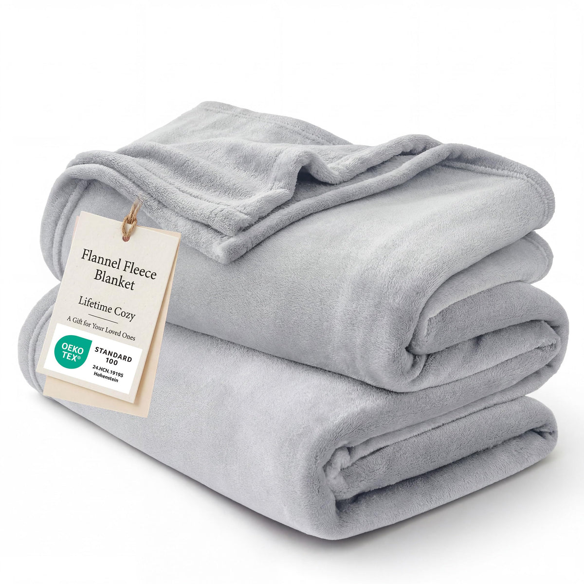 Bedsure GentleSoft fleece blanket on a bed showing cozy warmth