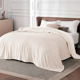 Bedsure GentleSoft blanket festive gift packaging, ready for gifting.