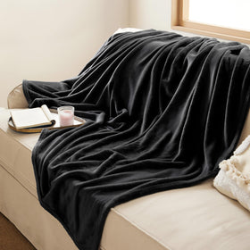 Bedsure GentleSoft blanket for travel and camping stays compact and lightweight