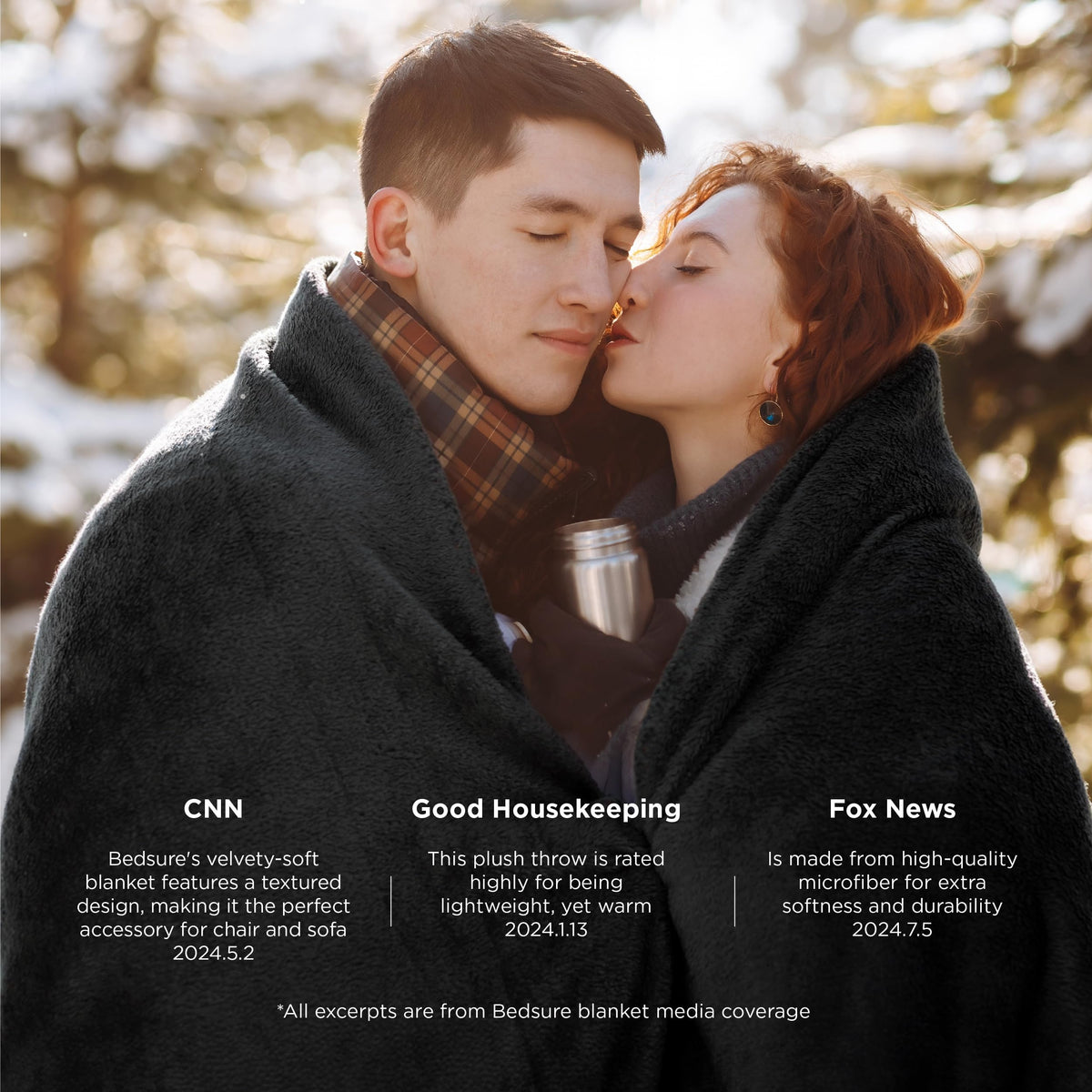 Bedsure GentleSoft fleece blanket gift-ready packaging highlights convenience