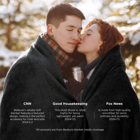 Bedsure GentleSoft fleece blanket gift-ready packaging highlights convenience