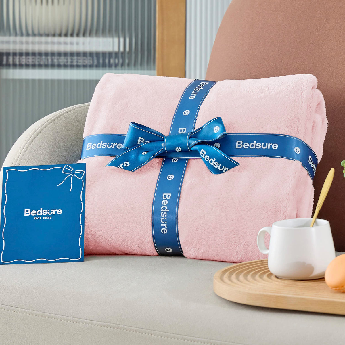 Bedsure GentleSoft fleece blanket 60x80 inches suitable for bed or couch