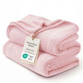 Bedsure GentleSoft fleece blanket close-up showing soft fabric for cozy warmth