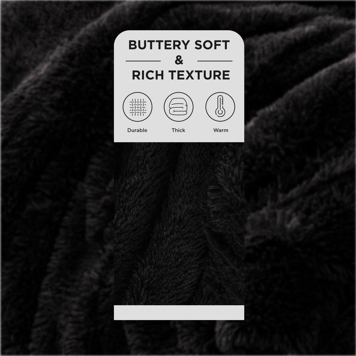 Bedsure GentleSoft throw close-up — soft plush and Sherpa textures offer luxurious comfort