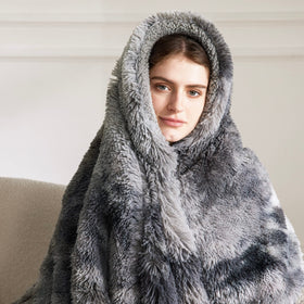 Bedsure GentleSoft blanket draped over chair enhances cozy home decor.