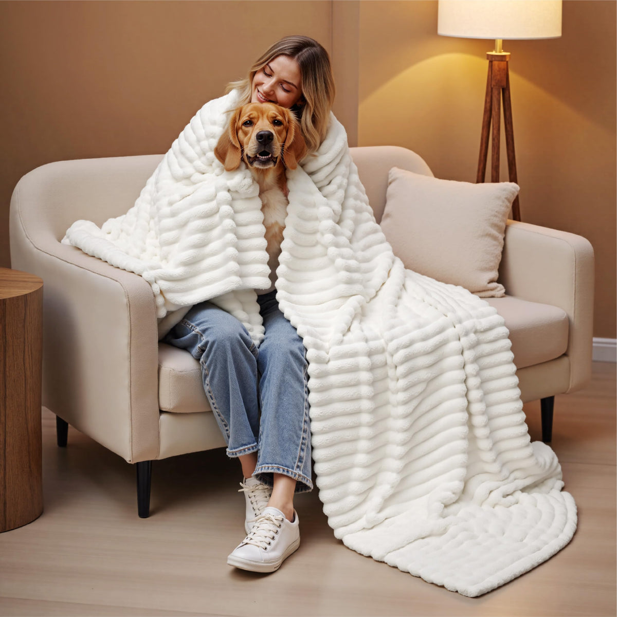 Bedsure GentleSoft blanket is machine washable for easy care
