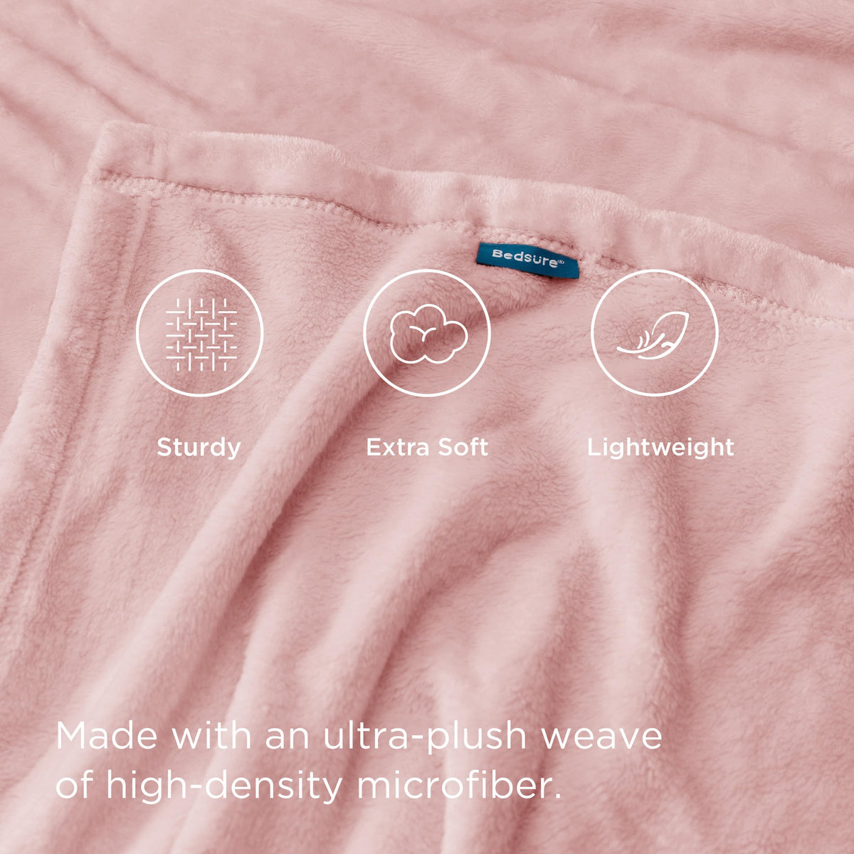 Bedsure GentleSoft pink blanket adds decor-friendly softness to living spaces