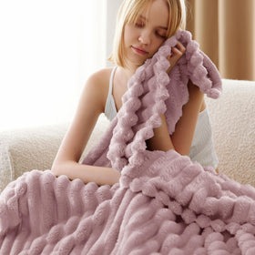 Gift-ready Bedsure GentleSoft pink fleece blanket ideal for gifts