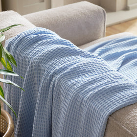 Queen-size Bedsure Gentlesoft blanket folded to show generous dimensions