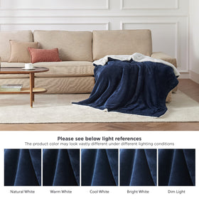 Reinforced seams on Bedsure GentleSoft Sherpa blanket demonstrate durability and fade resistance.