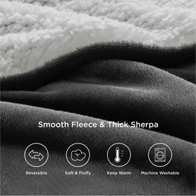 Evening-night routine with Bedsure Sherpa fleece blanket for chilly comfort.